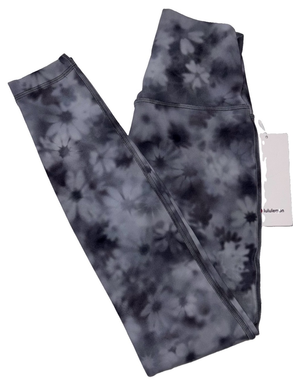 NWT LULULEMON SIZE 4 ALIGH HIGH RISE 28” L PANT AUTHENTIC MEADOW HAZE GRAY MULTI